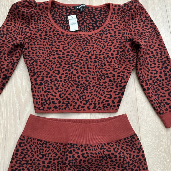 Express animal print sweater skirt set - Picture 8 of 8